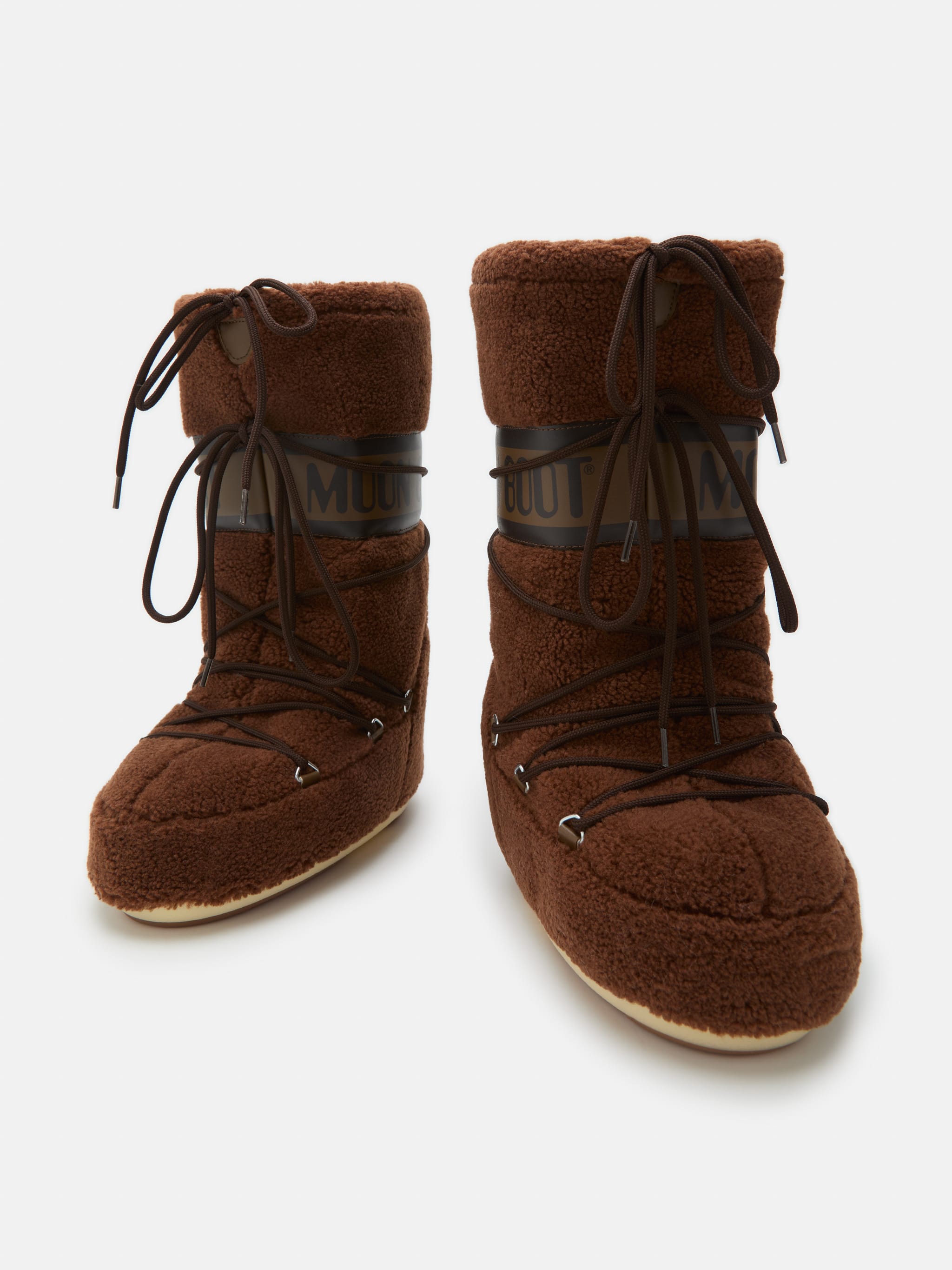 ICON BROWN FLEECE BOOTS