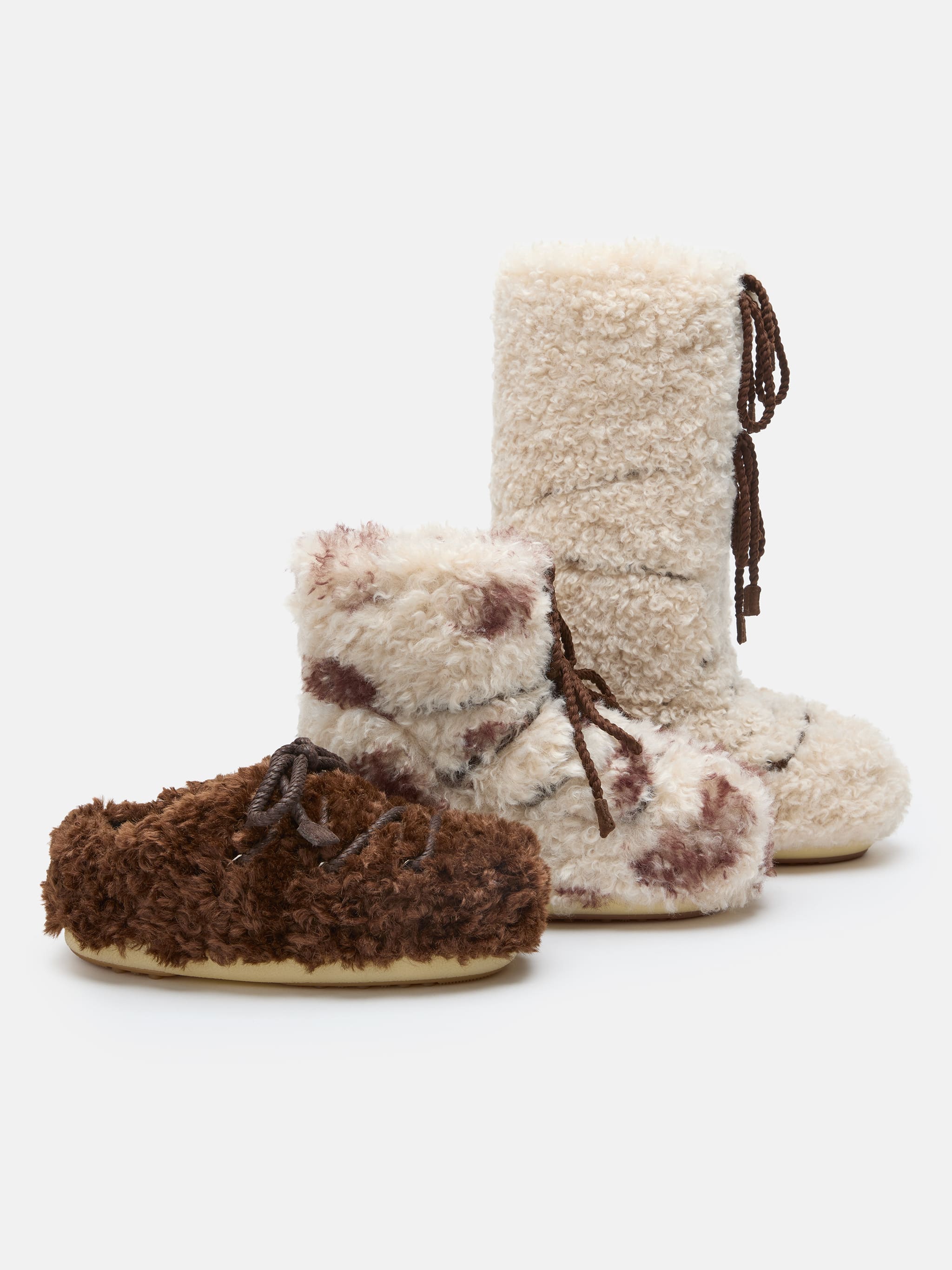 ICON DARK BROWN CURLY EXTRA BOOTS