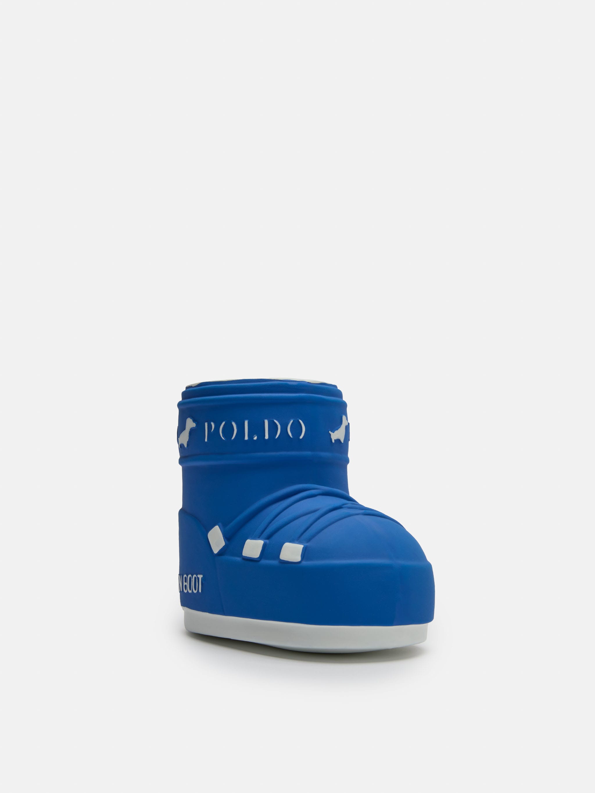 MOON BOOT X POLDO DOG COUTURE BLUE SQUEAKY DOG TOY
