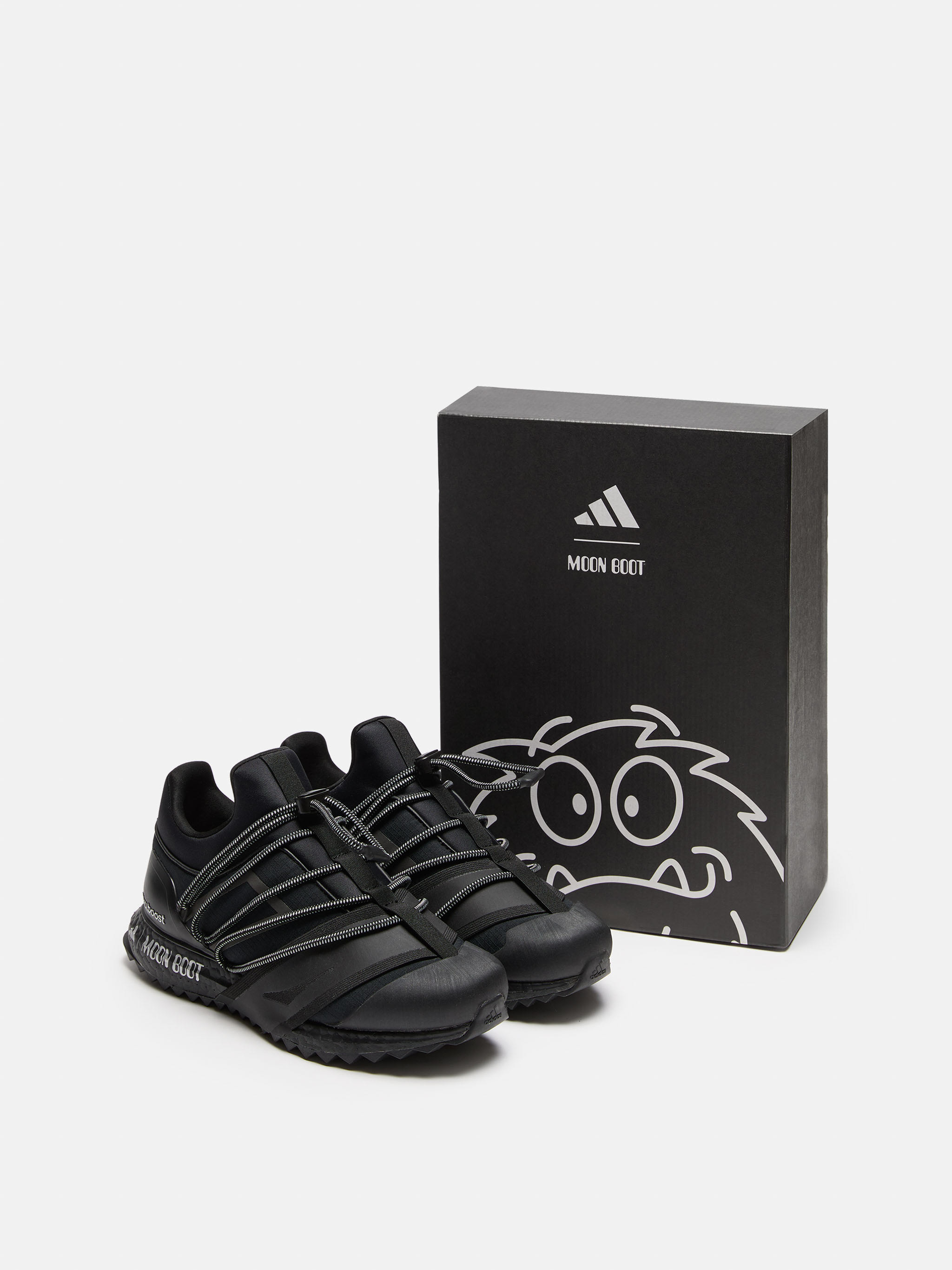 ADIDAS X MOON BOOT BLACK ULTRABOOST 1.0 LOW-TOP SNEAKERS