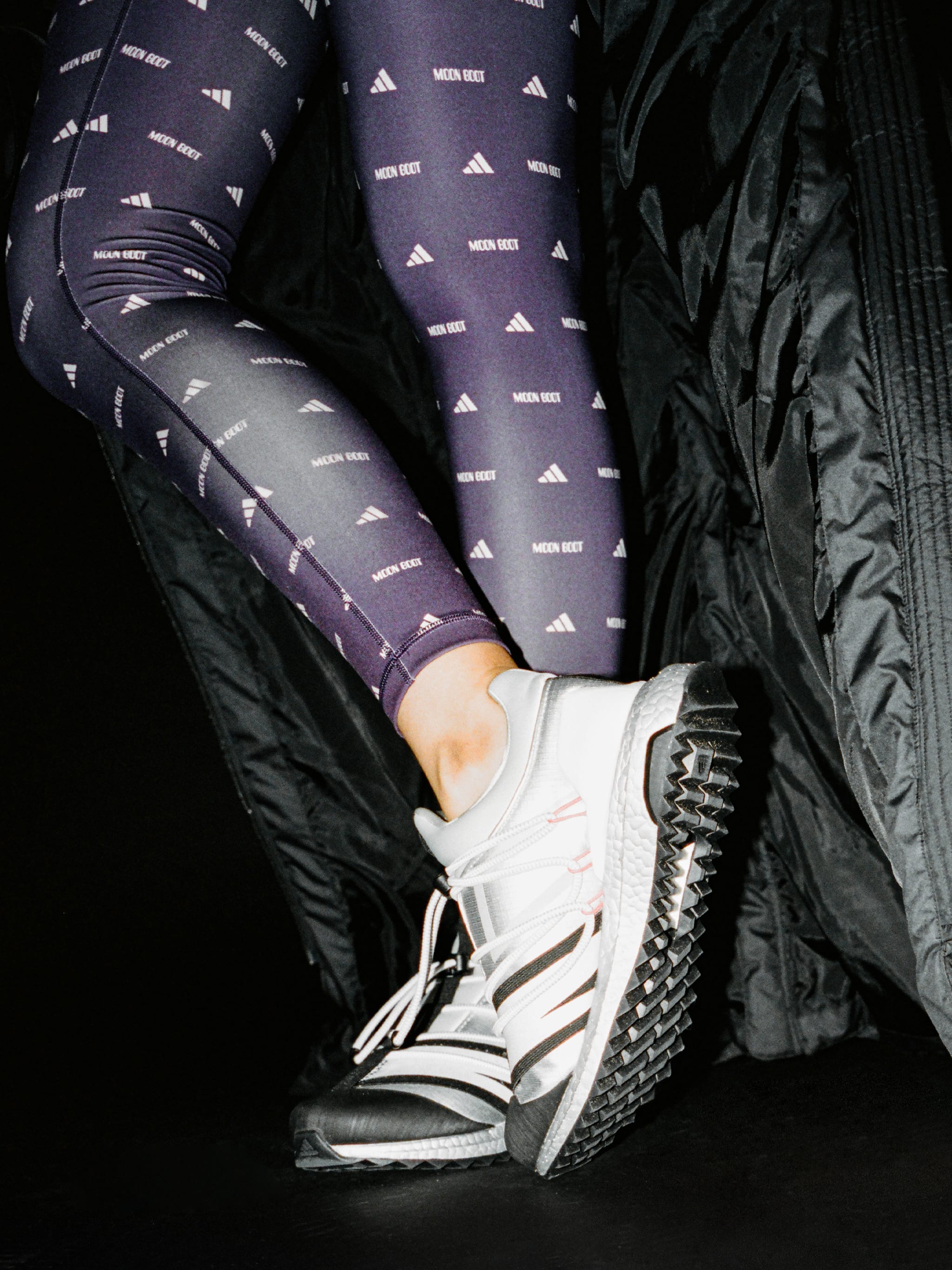 ADIDAS X MOON BOOT PLUM LEGGINGS