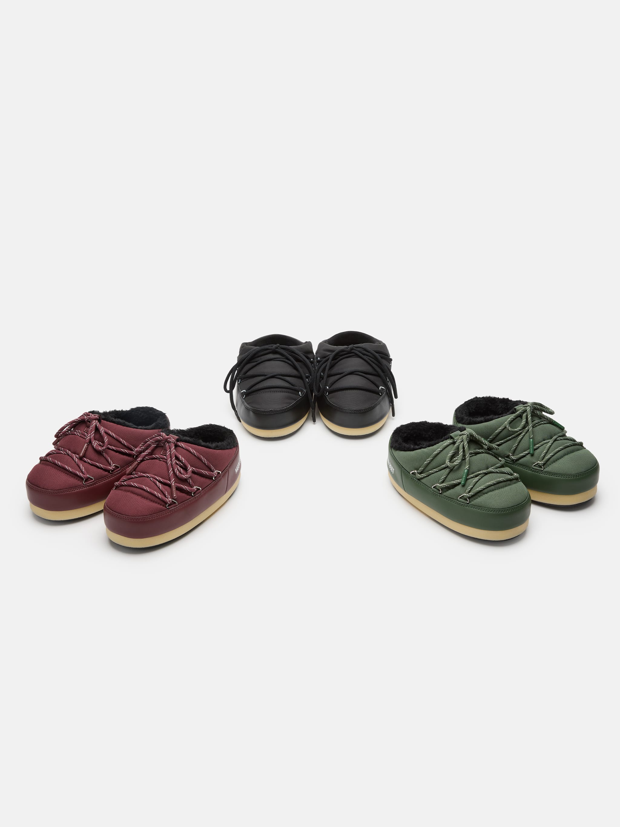 EVX BURGUNDY NYLON MULES