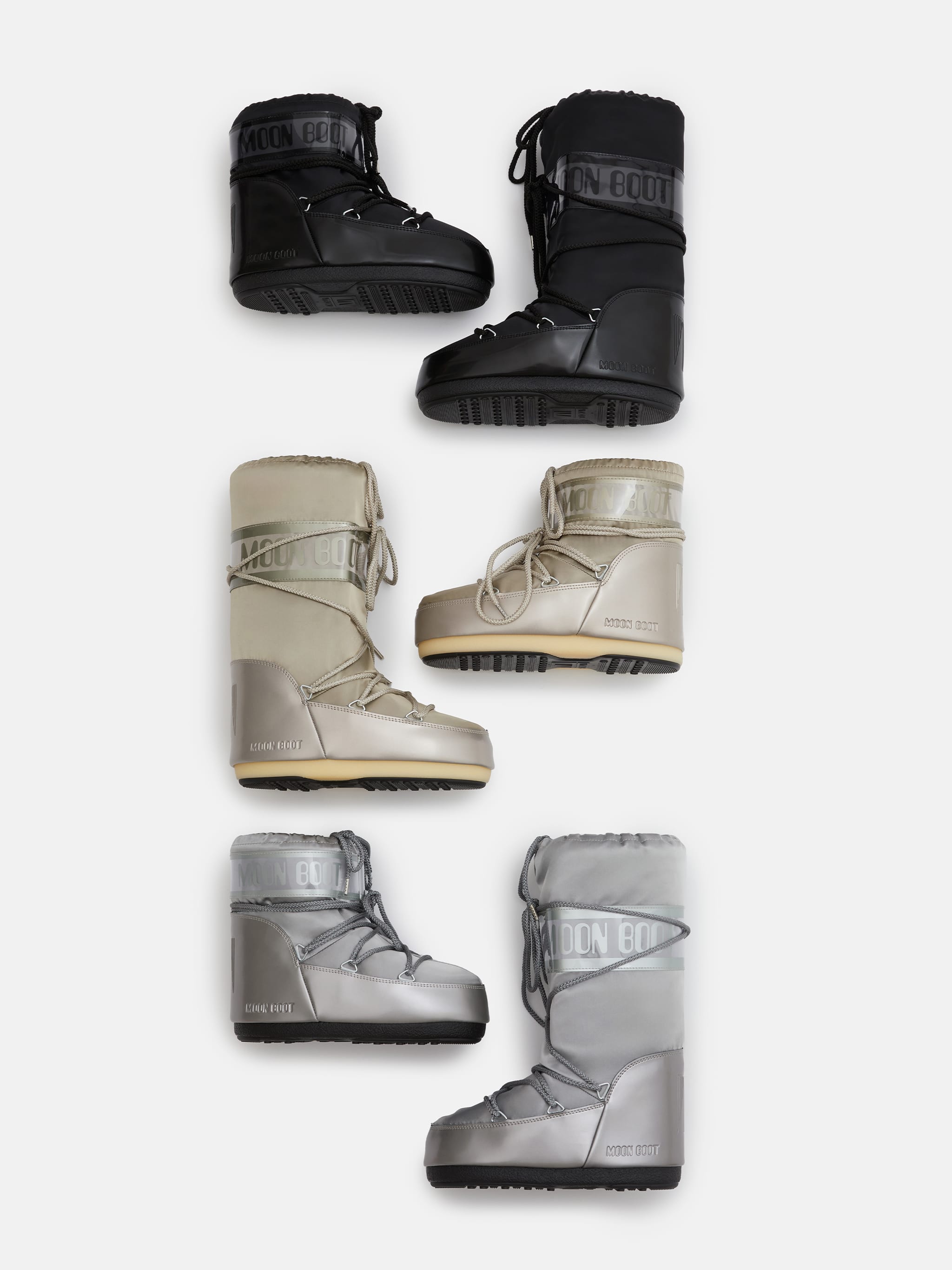 ICON LOW GLANCE BLACK SATIN BOOTS